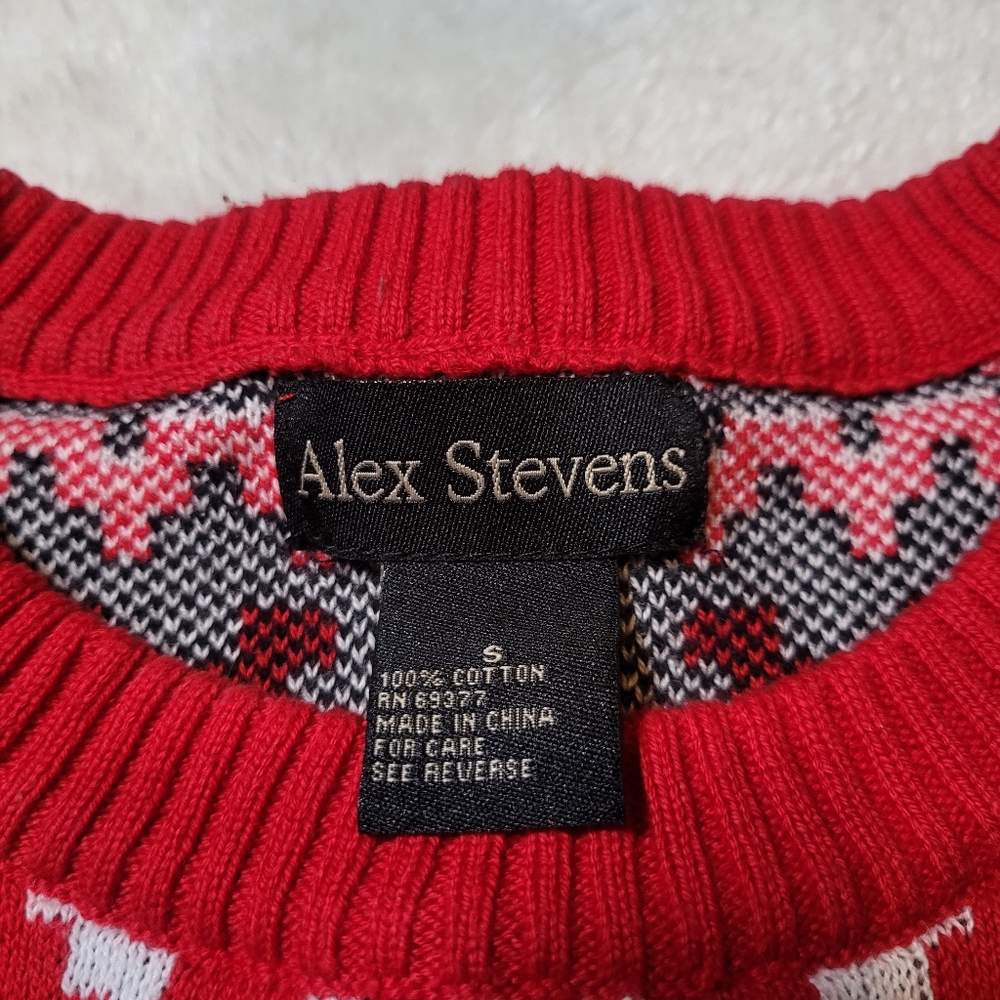 Alex Stevens Jolly Sloth Cotton Christmas Sweater Sz S (Oversized Or Mens) - Picture 4 of 5